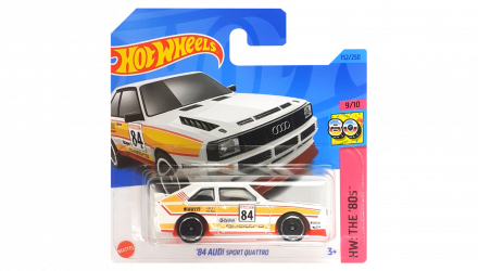 Машинка Базовая Hot Wheels '84 Audi Sport Quattro The `80S 1:64 HKJ66 White - Retromagaz, image 1