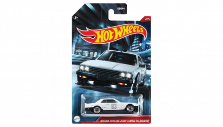 Тематическая Машинка Hot Wheels Nissan Skyline 2000 Turbo RS (KDR30) Cult Racers 1:64 GRP19 White - Retromagaz, image 1