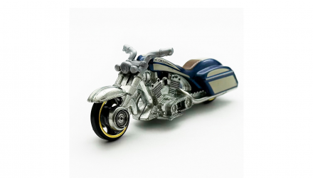 Тематическая Машинка Hot Wheels Bad Bagger Motorcycle Club 1:64 HRR90 Blue - Retromagaz, image 1