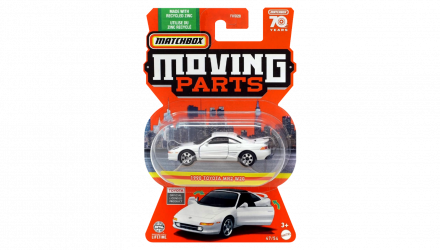 Тематическая Машинка Matchbox 1990 Toyota MR2 W20 Moving Parts 1:64 FWD28/HLG32 White - Retromagaz, image 1