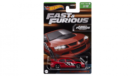 Тематична Машинка Hot Wheels Mitsubishi Lancer Evolution IX Fast & Furious 1:64 HNR88/HNT03 Red - Retromagaz, image 1