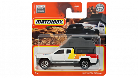 Машинка Велике Місто Matchbox 2016 Toyota Tacoma Off-Road 1:64 HFT21 White - Retromagaz, image 1