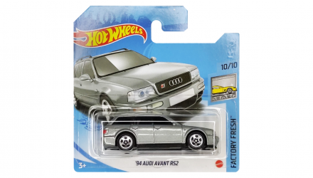 Машинка Базова Hot Wheels '94 Audi Avant RS2 Factory Fresh 1:64 GTB75 Silver - Retromagaz, image 1