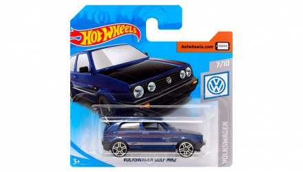 Машинка Базовая Hot Wheels Volkswagen Golf MK2 Volkswagen 1:64 FYF76 Dark Blue - Retromagaz, image 1