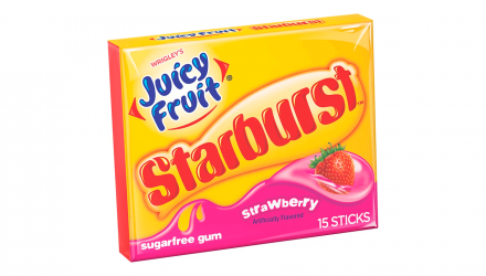 Жувальна Гумка Wrigley’s Juicy Fruit Starburst Strawberry 15 sticks - Retromagaz, image 2