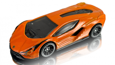 Машинка Базовая Hot Wheels Lamborghini Sian FKP 37 60 Anniversario Exotics 1:64 HKH93 Orange - Retromagaz, image 2