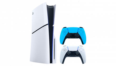 Набор Консоль Sony PlayStation 5 Slim Blu-ray 1TB White Новый + Геймпад Беспроводной DualSense Ice Blue - Retromagaz, image 1