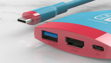 Адаптер Проводной Hagibis Switch USB-C Hub Red Blue Новый - Retromagaz, image 2