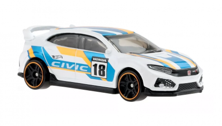 Тематическая Машинка Hot Wheels 2018 Honda Civic Type R Honda 1:64 HDH19 White - Retromagaz, image 5