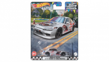 Машинка Premium Hot Wheels Nissan Silvia (S15 NISMO R-Tune Proto) Boulevard 1:64 GJT68/HKF31 Silver - Retromagaz, image 1