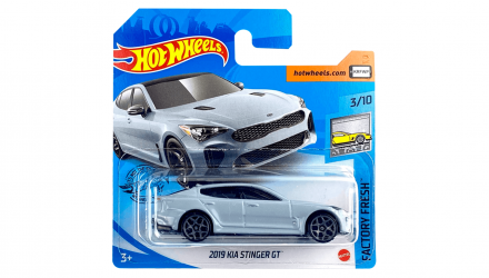 Машинка Базовая Hot Wheels 2019 KIA Stinger GT Factory Fresh 1:64 GHF02 Grey - Retromagaz, image 1