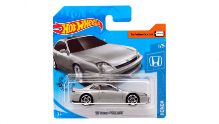 Машинка Базовая Hot Wheels '98 Honda Prelude Honda 1:64 GHB55 Silver - Retromagaz, image 1