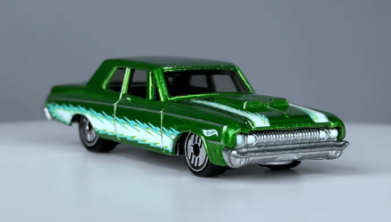 Тематическая Машинка Hot Wheels '64 Dodge 330 Ultra Hots 1:64 HDG52/HRX08 Green - Retromagaz, image 4