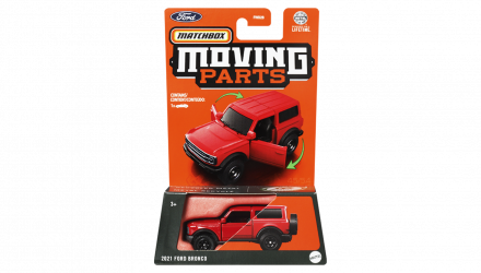 Тематична Машинка Matchbox 2021 Ford Bronco Moving Parts 1:64 FWD28/HVN05 Red - Retromagaz, image 1