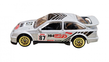 Машинка Базовая Hot Wheels '87 Ford Sierra Cosworth The `80S 1:64 HKJ59 Silver - Retromagaz, image 4