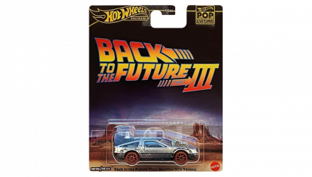 Машинка Premium Hot Wheels Back to the Future Time Machine - 1955 DMC Delorean Pop Culture 1:64 HXD99 Silver - Retromagaz, image 1