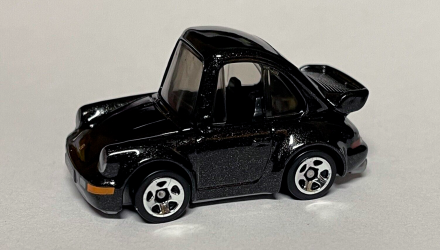 Машинка Базовая Hot Wheels Porsche 911 Turbo 3.6 (964) Tooned 1:64 HKG69 Black - Retromagaz, image 2