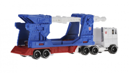 Машинка Базовая Hot Wheels Freightliner Ultra Magnus Transformers Track Fleet 1:64 JCM59 White - Retromagaz, image 2