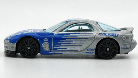 Машинка Базовая Hot Wheels '95 Mazda RX-7 Falken Drift 1:64 HCX62 Silver - Retromagaz, image 5