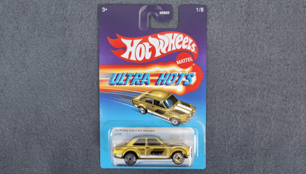 Тематическая Машинка Hot Wheels '70 Ford Escort RS1600 Ultra Hots 1:64 JBY60 Gold - Retromagaz, image 1