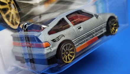 Машинка Базовая Hot Wheels '88 Honda CR-X J-Imports 1:64 HKJ17 Metallic Silver - Retromagaz, image 4