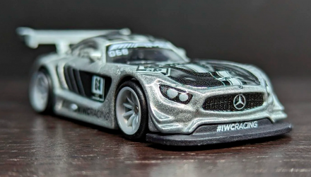 Машинка Premium Hot Wheels 2шт '16 Mercedes-AMG GT3 та Транспортер Fleet Street Team Transport 1:64 HCR39 Silver - Retromagaz, image 4