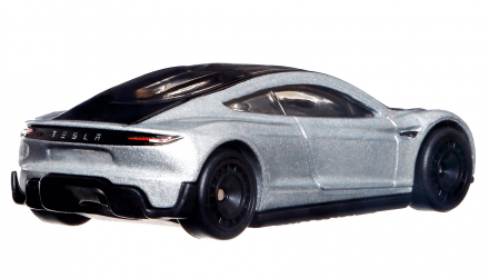 Машинка Premium Hot Wheels Tesla Roadster American Scene 1:64 HCK02 Metallic Silver - Retromagaz, image 3