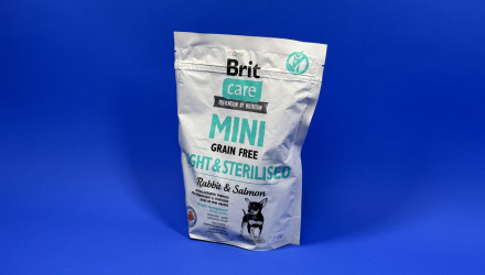 Сухий Корм для Собак Cтерилізованих Brit Care Grain-Free Mini Кролик і Лосось 400g - Retromagaz, image 1