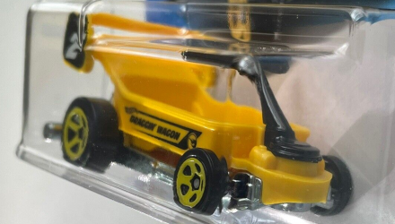 Машинка Базова Hot Wheels Draggin' Wagon Treasure Hunts Ride-Ons 1:64 HTF21 Yellow - Retromagaz, image 2