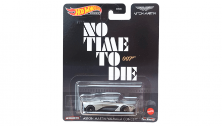 Машинка Premium Hot Wheels 007: No Time to Die Aston Martin Valhalla Concept Rep. Entertainment 1:64 GRL79 Silver - Retromagaz, image 1