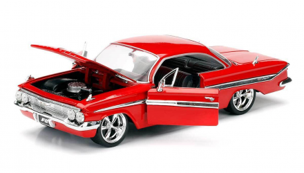 Машинка Jada 1961 Chevrolet Impala Sport Coupe Fast & Furious 1:24 Red - Retromagaz, image 3