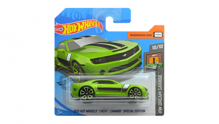 Машинка Базовая Hot Wheels 2013 Chevy Camaro Special Edition Treasure Hunts Dream Garage 1:64 GHD73 Green - Retromagaz, image 1