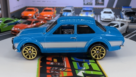 Тематическая Машинка Hot Wheels 1970 Ford Escort RS1600 Brian O'Conner Fast & Furious 1:64 JBY32 Blue - Retromagaz, image 4