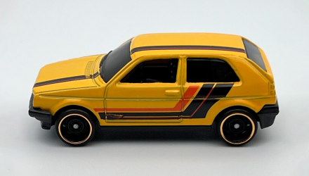 Машинка Базовая Hot Wheels Volkswagen Golf MK2 Then and Now 1:64 FJY57 Yellow - Retromagaz, image 4