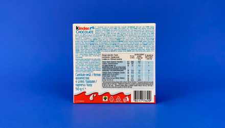 Шоколад Молочний Kinder Chocolate 4 Pieces 50g - Retromagaz, image 3