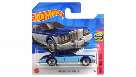 Машинка Базовая Hot Wheels '82 Cadillac Seville The `80S 1:64 HKJ64 Dark Blue - Retromagaz, image 1