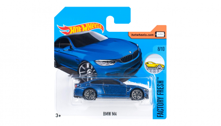 Машинка Базовая Hot Wheels BMW M4 Factory Fresh 1:64 DTX57 Dark Blue - Retromagaz, image 1