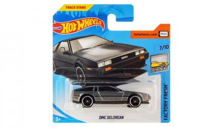 Машинка Базовая Hot Wheels DMC Delorean Factory Fresh 1:64 FJW11 Dark Grey - Retromagaz, image 1