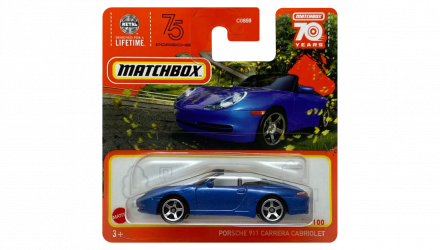 Машинка Велике Місто Matchbox Porsche 911 Carrera Cabriolet Highway 1:64 HLD16 Blue - Retromagaz, image 1