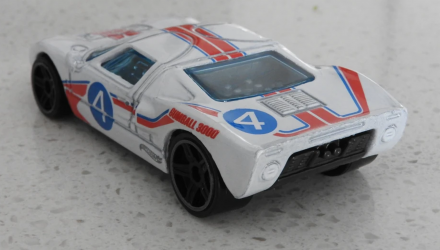 Машинка Базова Hot Wheels Ford GT-40 Gumball 3000 Then and Now 1:64 GTB33 White - Retromagaz, image 3