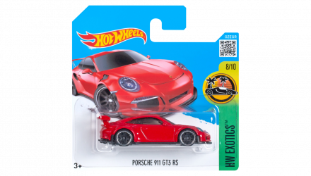 Машинка Базовая Hot Wheels Porsche 911 GT3 RS Exotics 1:64 DHP00 Red - Retromagaz, image 1