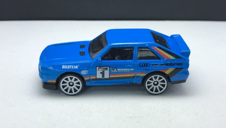 Машинка Базовая Hot Wheels '84 Audi Sport Quattro Rally Champs 1:64 HCX60 Blue - Retromagaz, image 2