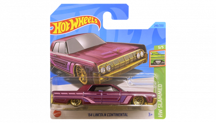 Машинка Базовая Hot Wheels '64 Lincolnn Continental Slammed 1:64 HKJ09 Red - Retromagaz, image 1