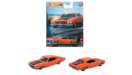 Машинка Premium Hot Wheels '69 Chevelle SS 396 American Scene HCJ83 Orange Новий - Retromagaz, image 6