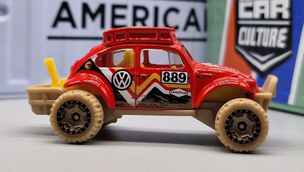 Машинка Базовая Hot Wheels Volkswagen "Baja Bug" Treasure Hunts Baja Blazers 1:64 HKK93 Red - Retromagaz, image 4