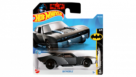 Машинка Базова Hot Wheels Batmobile Batman 1:64 HCT65 Grey - Retromagaz, image 1