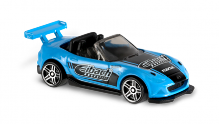 Машинка Базовая Hot Wheels '15 Mazda MX-5 Miata Speed Graphics 1:64 DVB63 Blue - Retromagaz, image 3