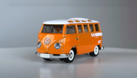 Тематична Машинка Matchbox '59 Volkswagen Microbus Chase Moving Parts 1:64 HVN22 Orange - Retromagaz, image 1