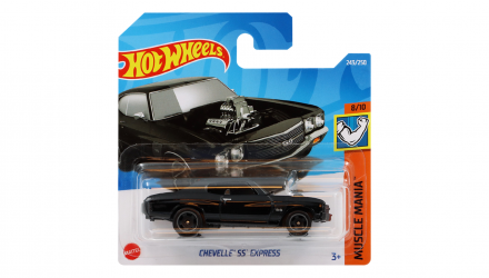 Машинка Базовая Hot Wheels Chevelle SS Express Muscle Mania 1:64 HCV18 Black - Retromagaz, image 1