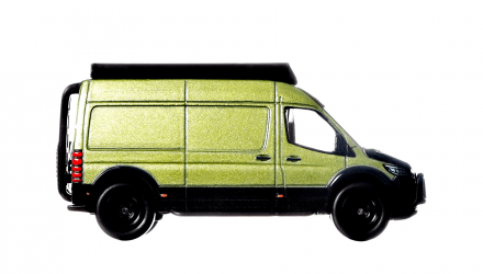 Машинка Premium Hot Wheels Mercedes-Benz Sprinter Deutschland Design 1:64 HCJ96 Green - Retromagaz, image 5